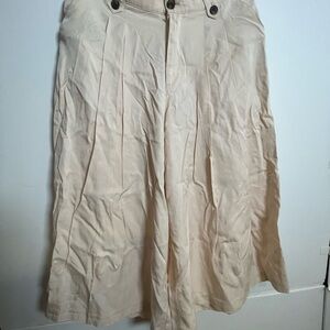 Banana Republic Cream A-Line Skirt